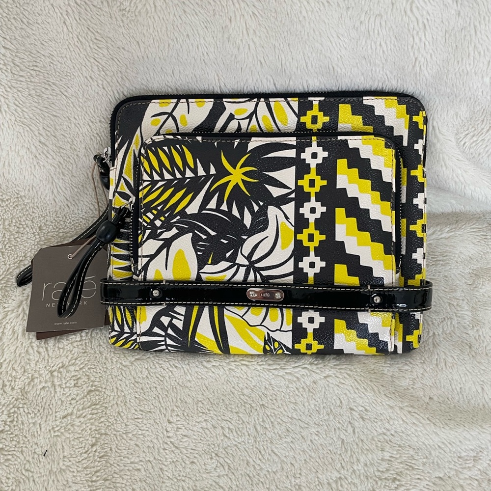 { Rafe New York Clutch } Black and Yellow Tablet Sleeve